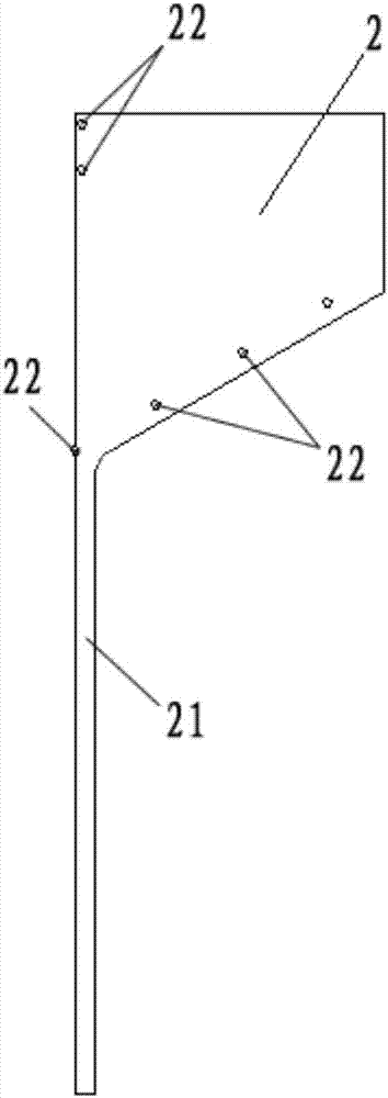 Chute installation structure for pouring concrete column and application method of chute installation structure