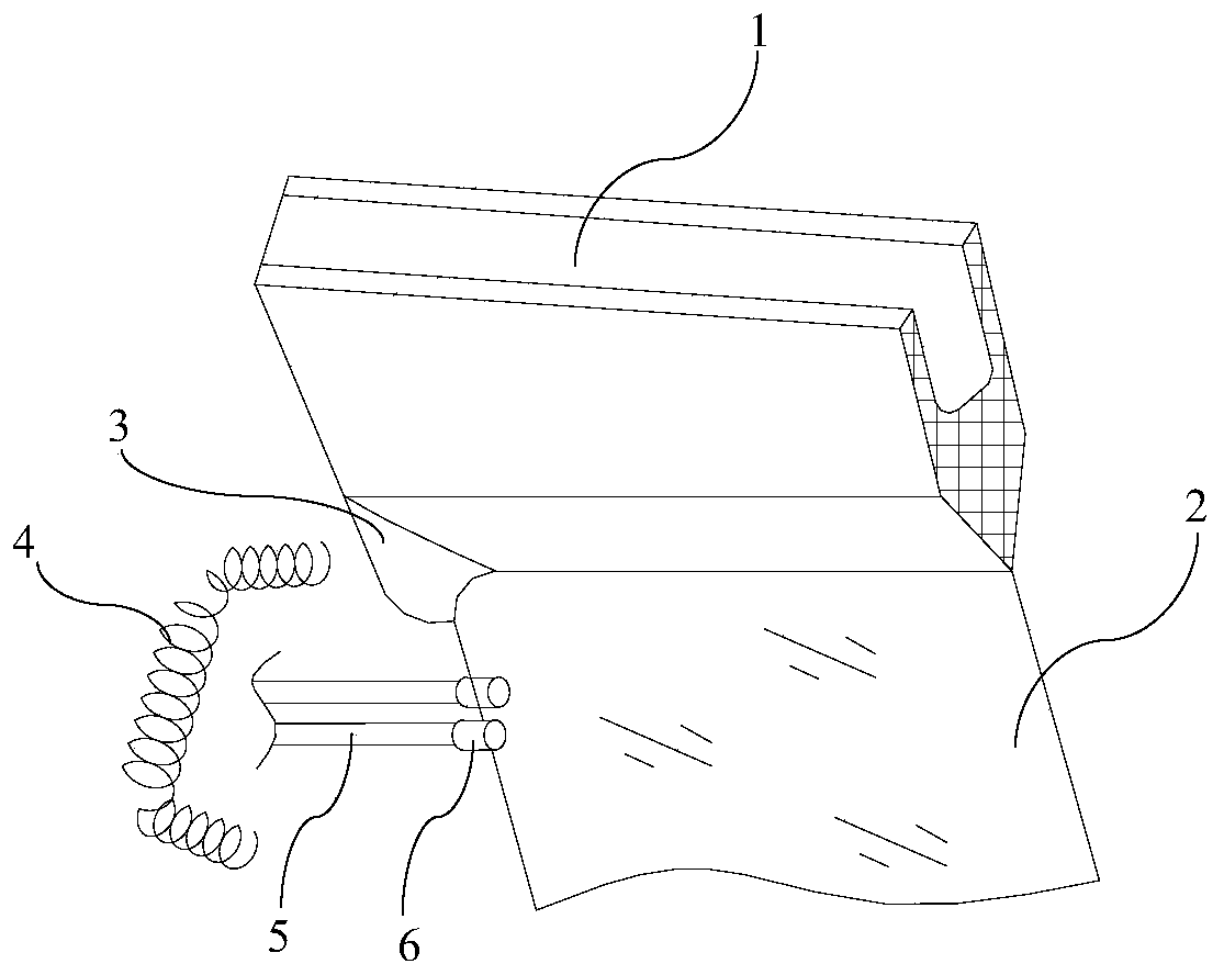 Substrate glass forming equipment and heating device of drainage area