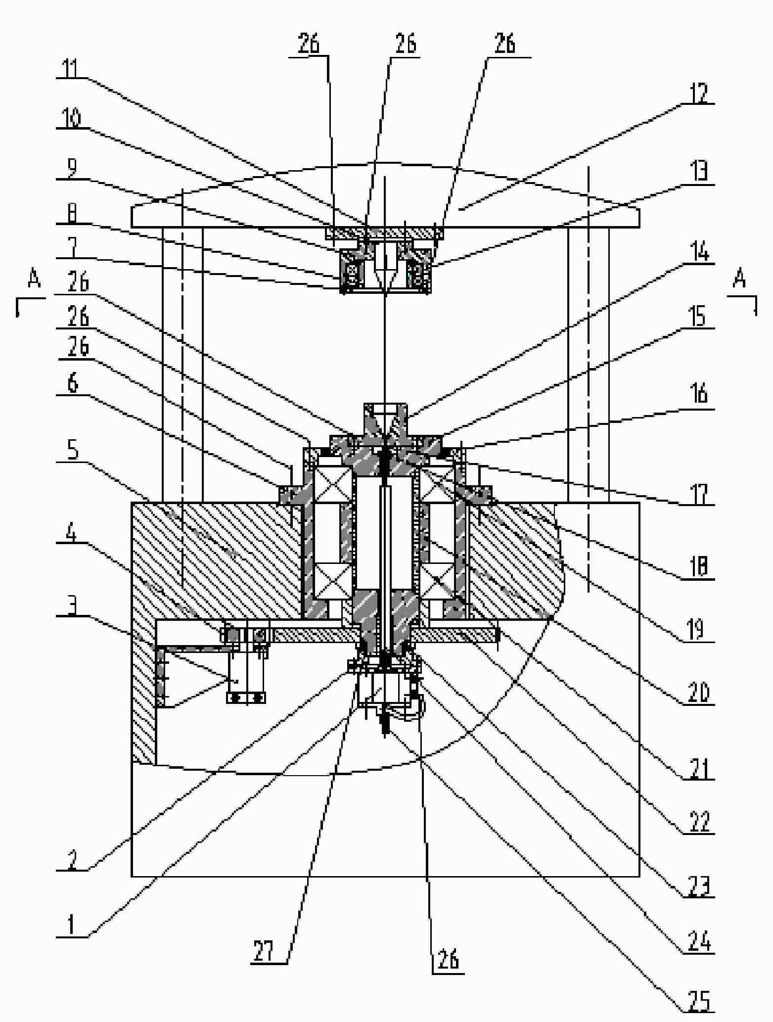 Automatic spinning device of perforating bullet cumulative cover and forming method