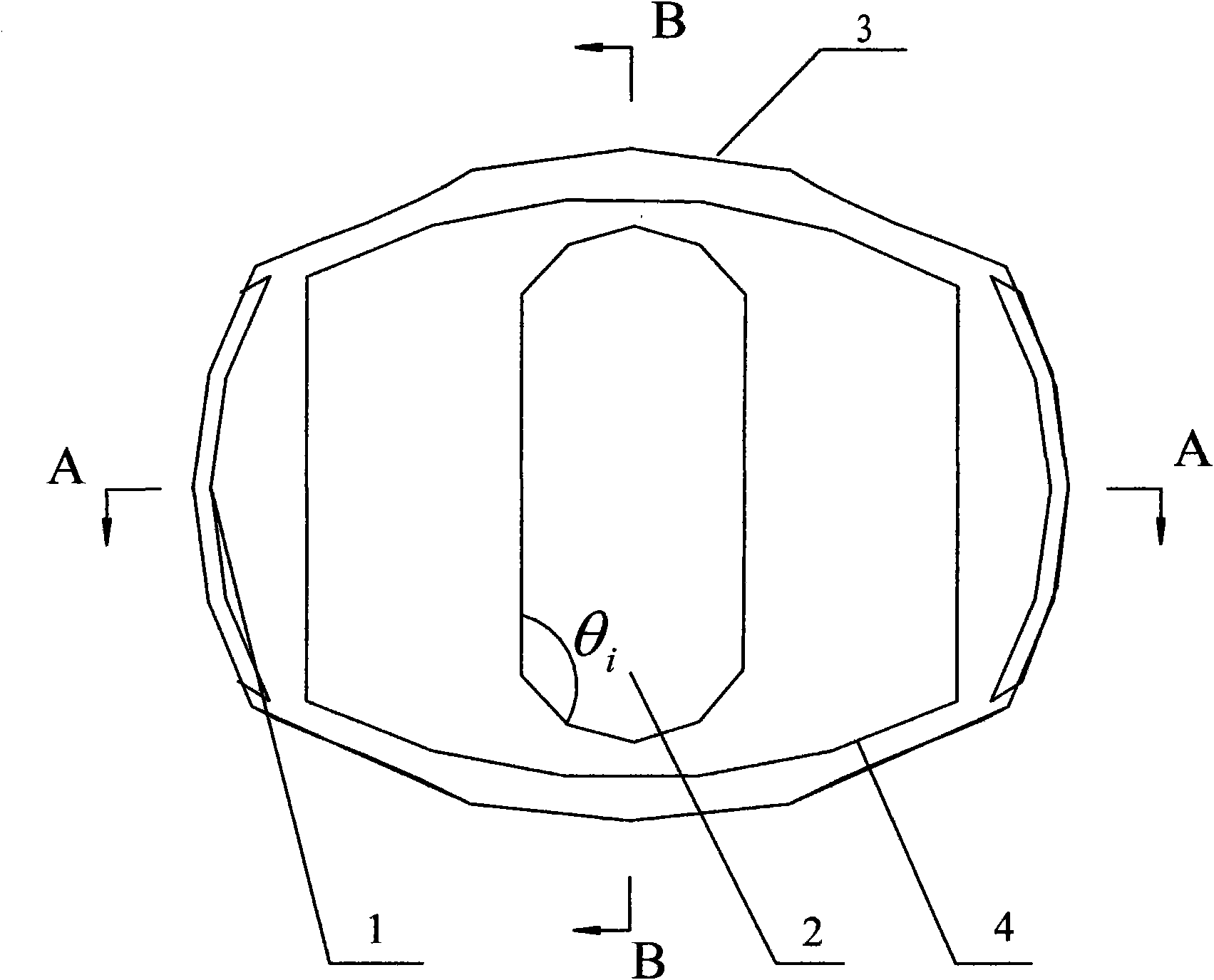 Lens for high-power LED road lighting lamp