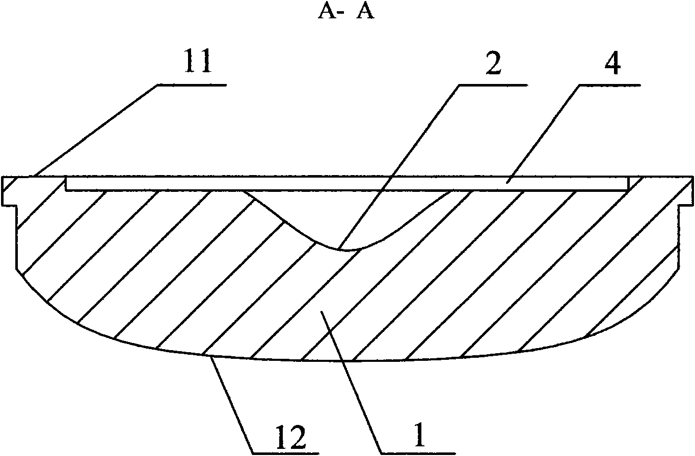 Lens for high-power LED road lighting lamp