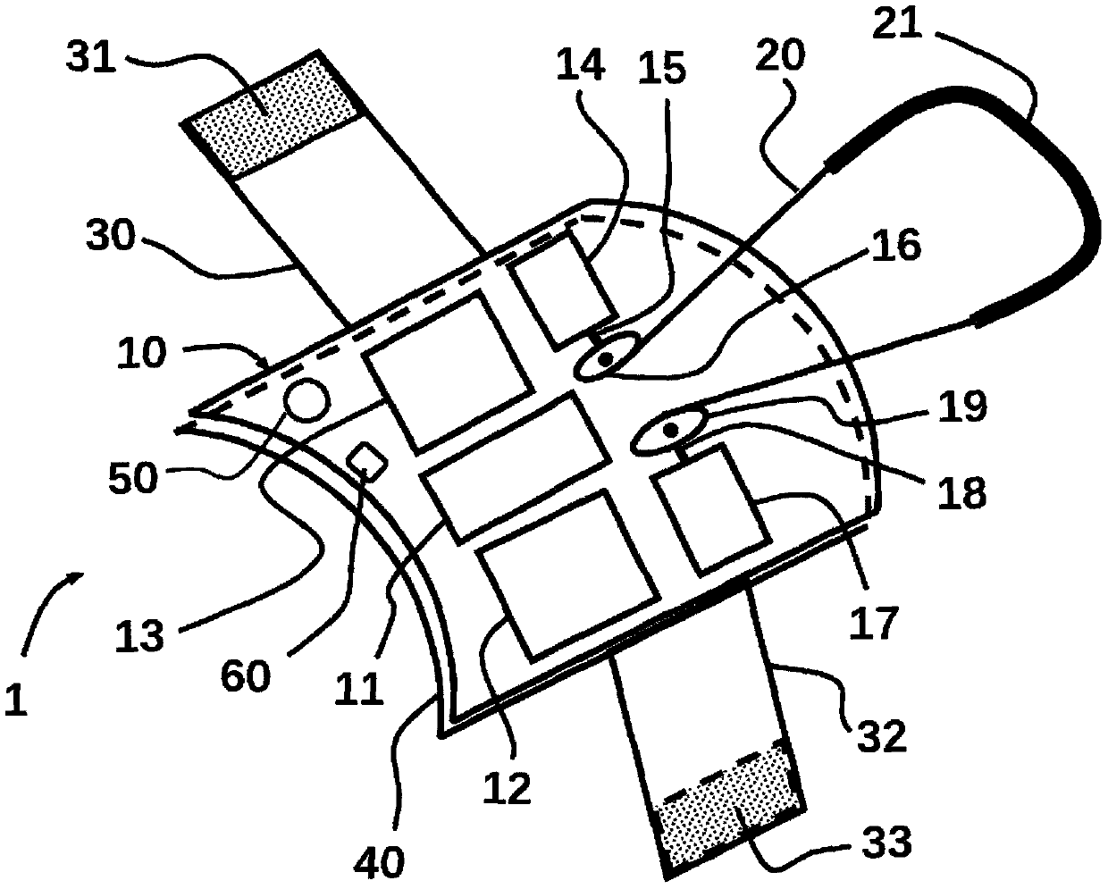 Device and ankle exercise device for promoting blood flow