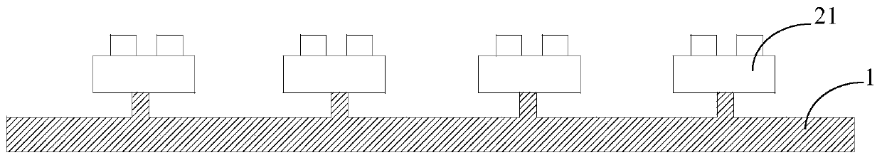 Mass transfer method, manufacturing method of display device and display device