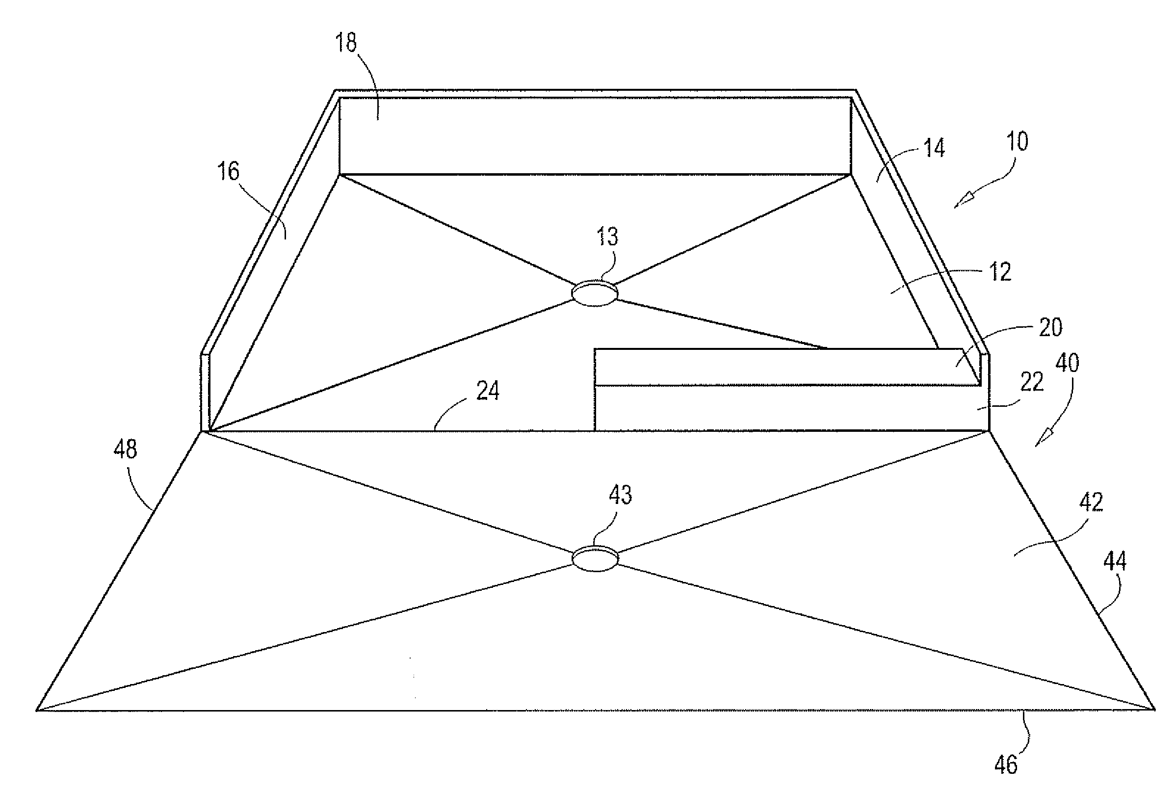 Handicapped accessible shower enclosure with ramp and/or floor pan