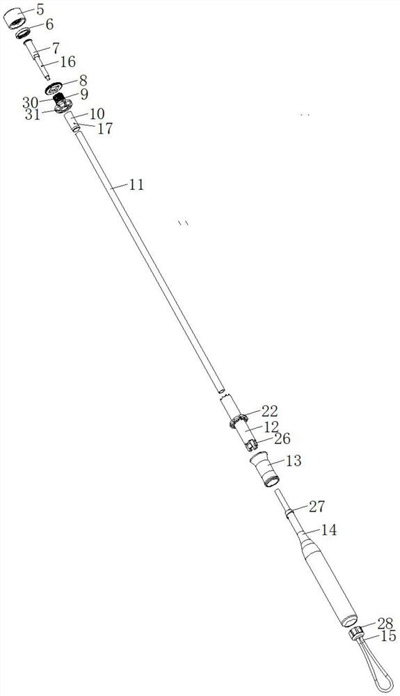 Metal-free environment-friendly umbrella structure