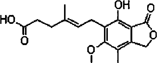 Method for extracting mycophenolic acid