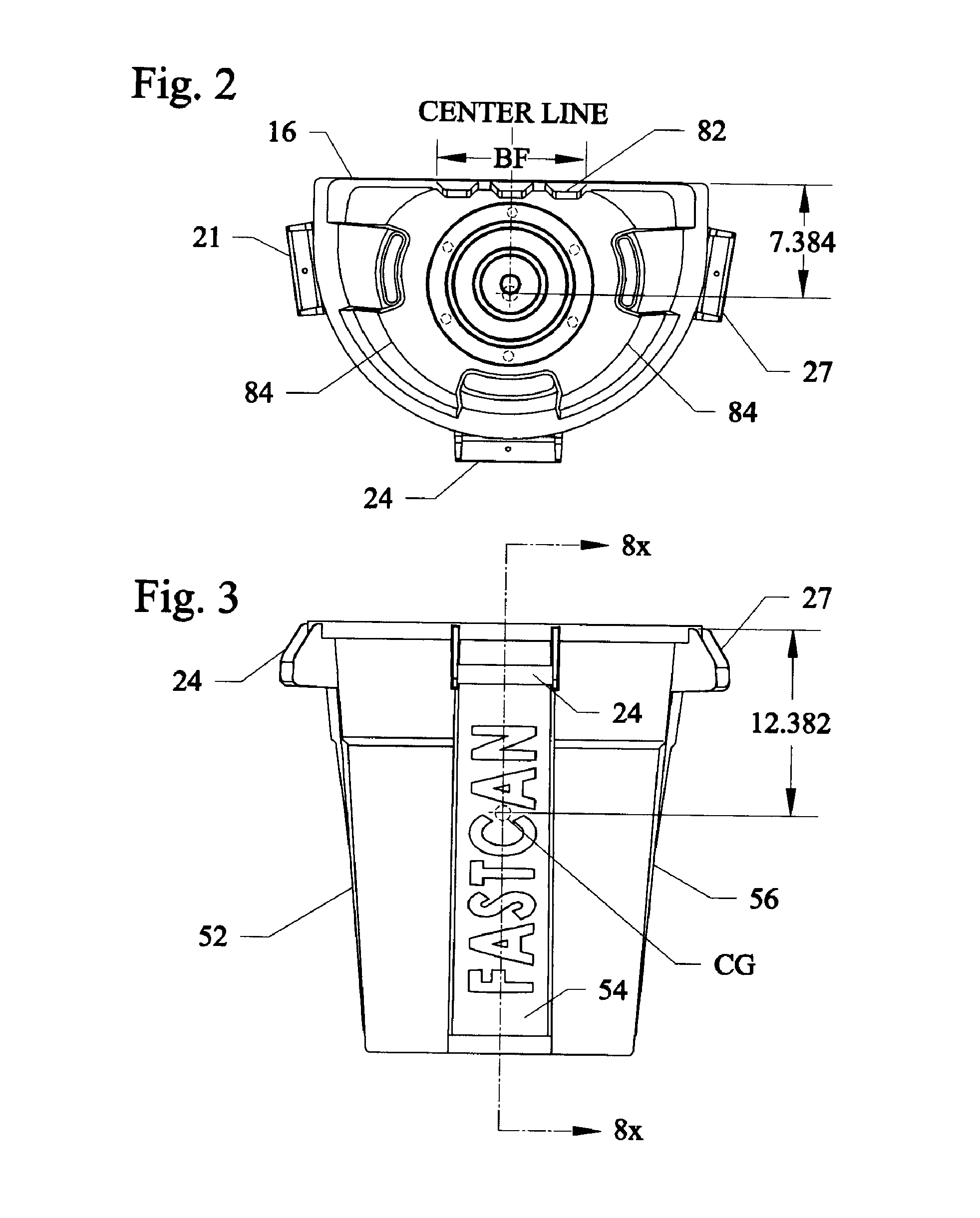 Reinforced dust pan and refuse container