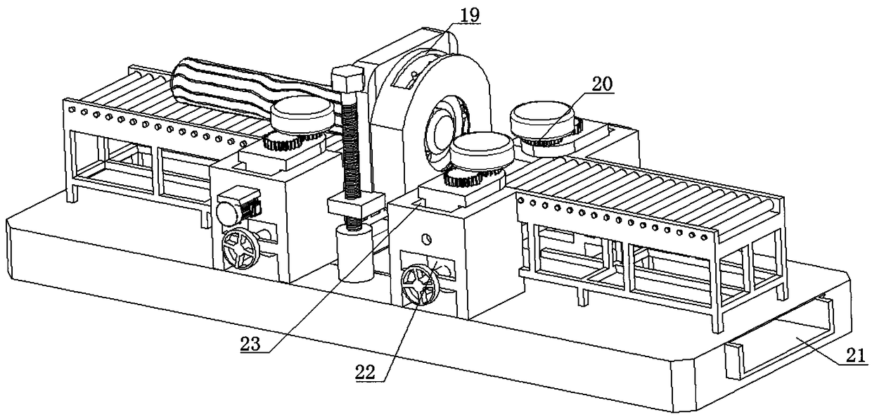 Tree trunk skin removing machine and skin removing method