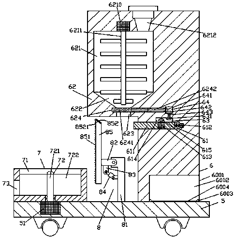 High-efficiency feeding machine for feed