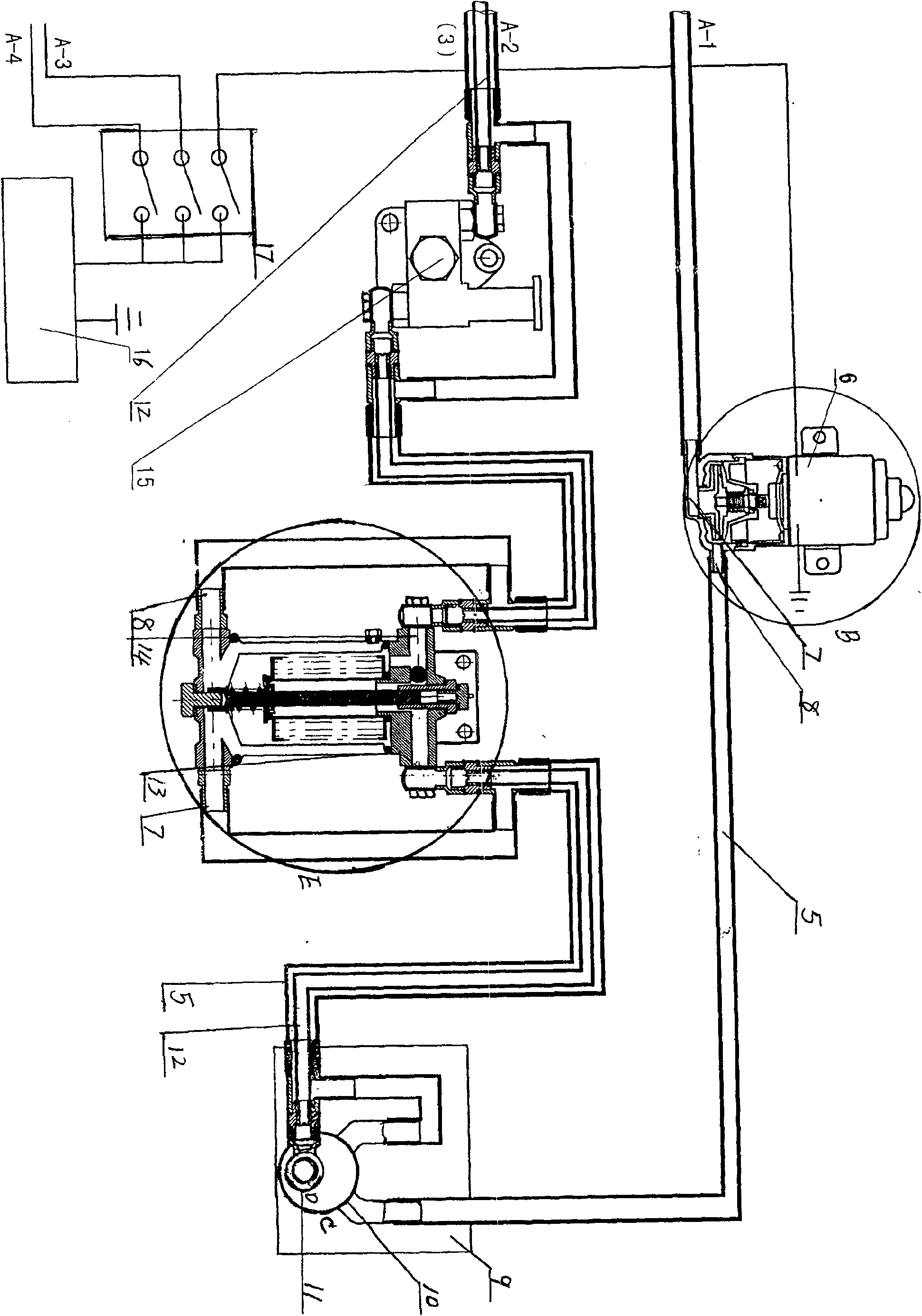 Diesel preheating energy-saving device for diesel automobile