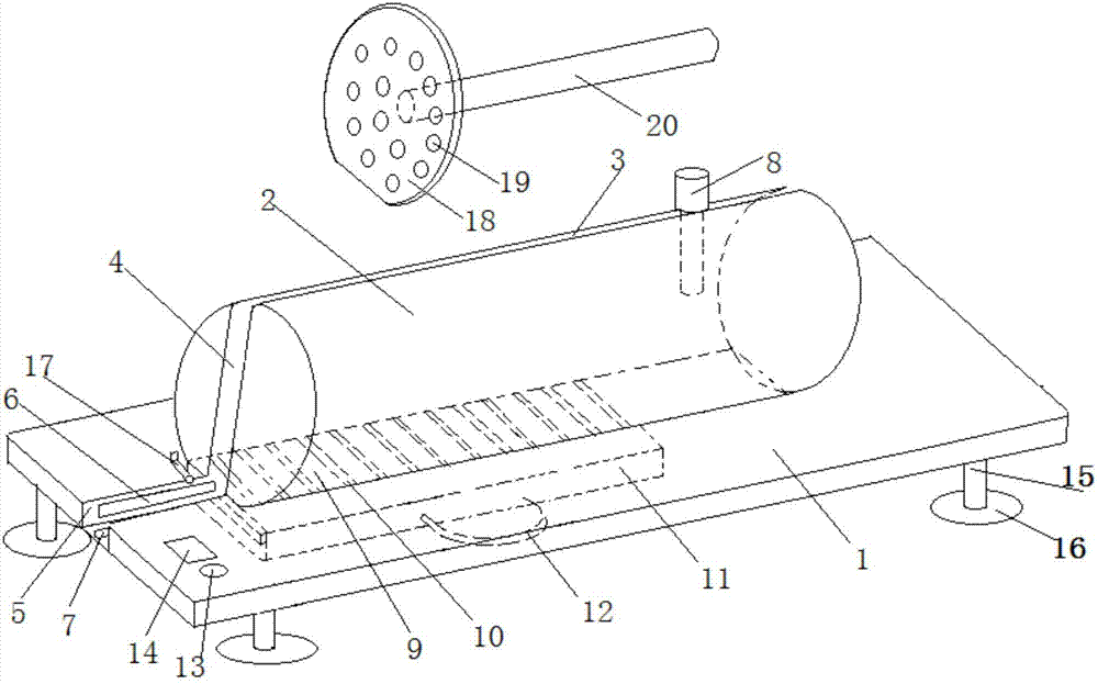 High-efficiency mouse tail vein injection device