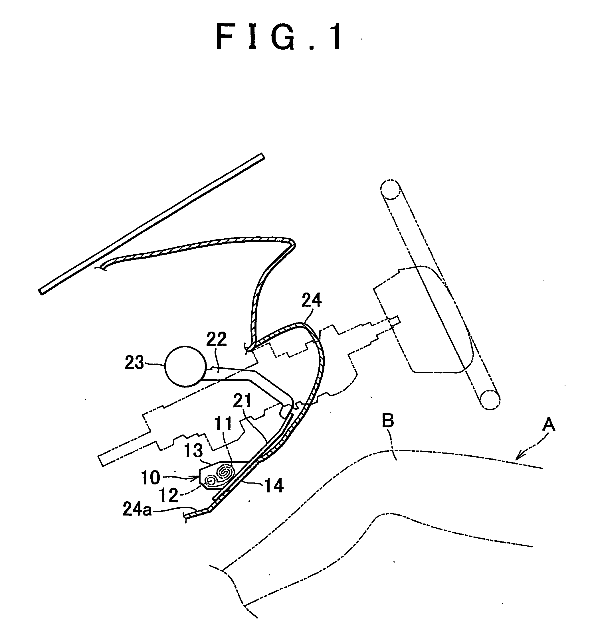 Knee protection apparatus for vehicle occupant