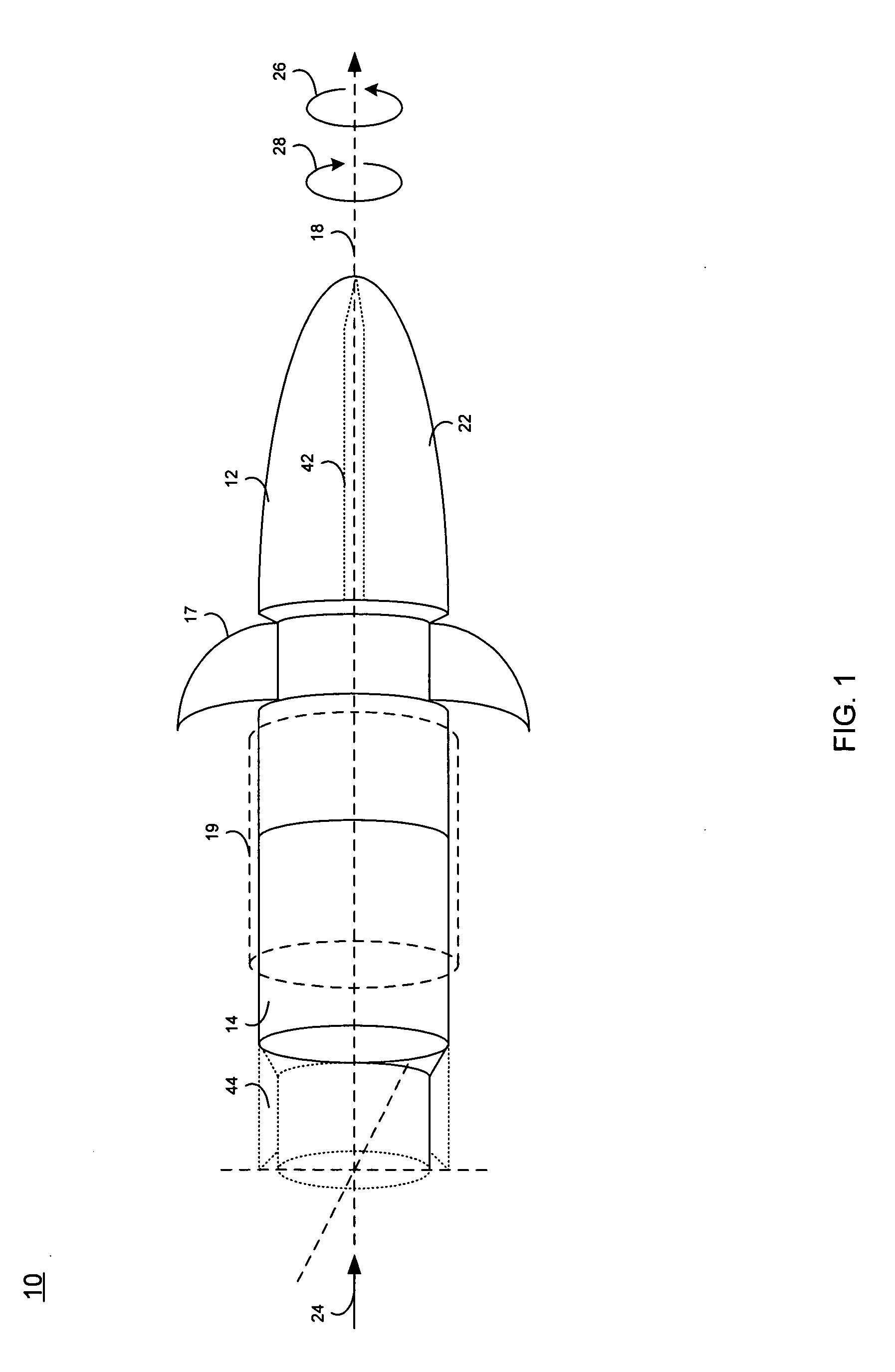 Target assignment projectile