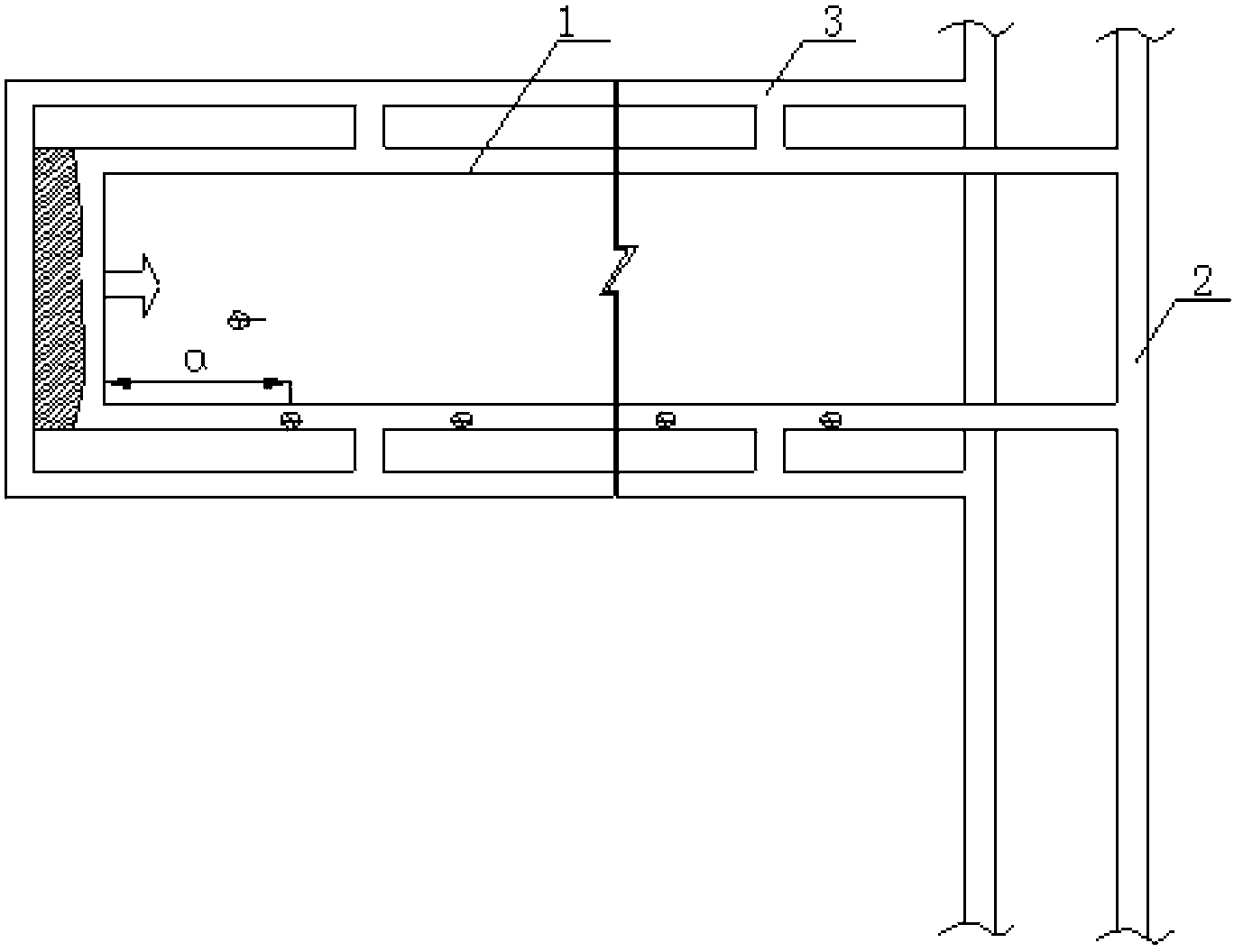 Method for testing mining-induced three-dimensional stress field