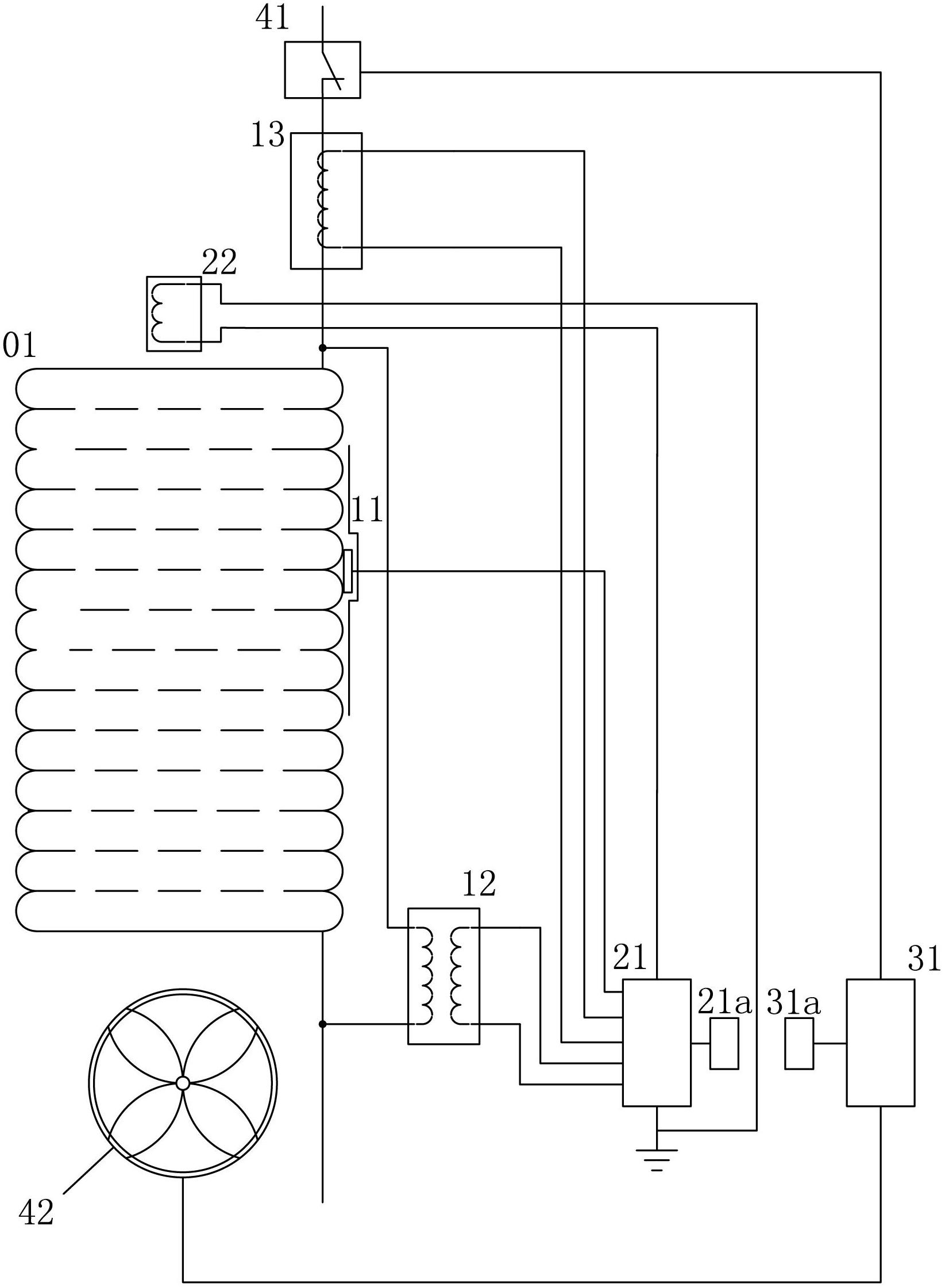 Intelligent-protection-type dry-type air-core reactor and control method thereof