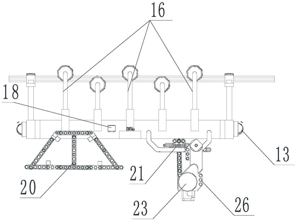 A transmission line ground channel inspection system suitable for complicated situations