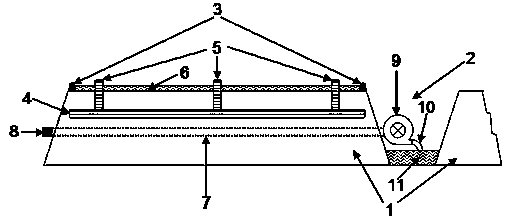 Quick saline-alkali land desalting system method by means of concealed-tube irrigation and drainage