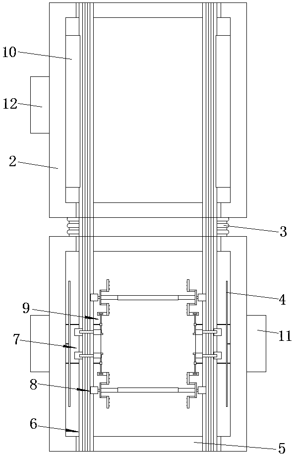 Rinsing device for electroplating machining of metal plates