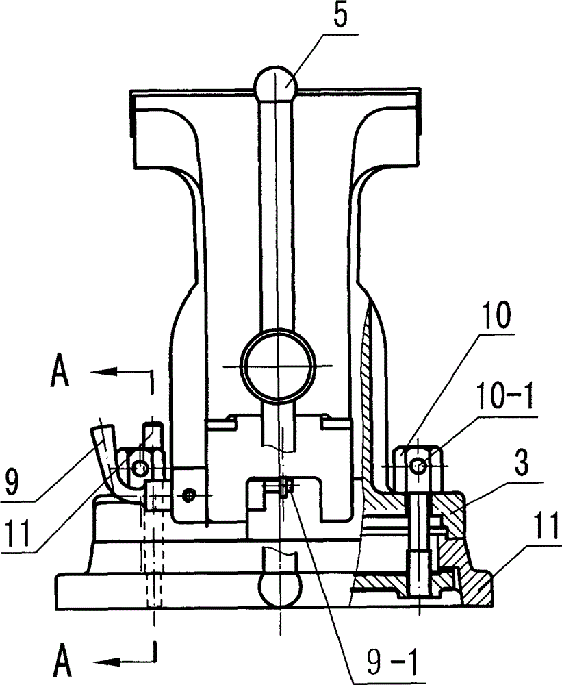 Front-mounted snap action vise