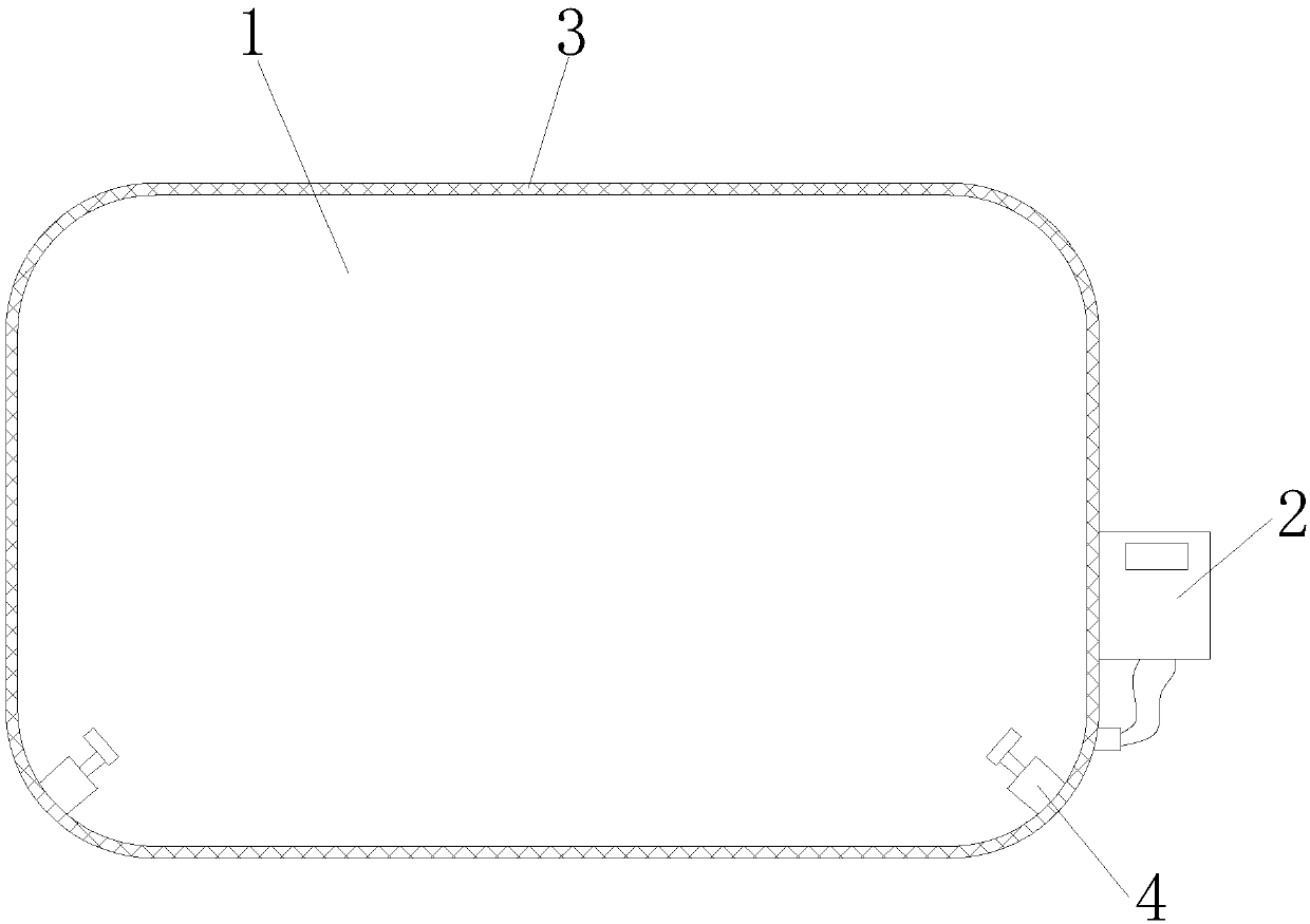 Vibration and light combined pillow with alarm function