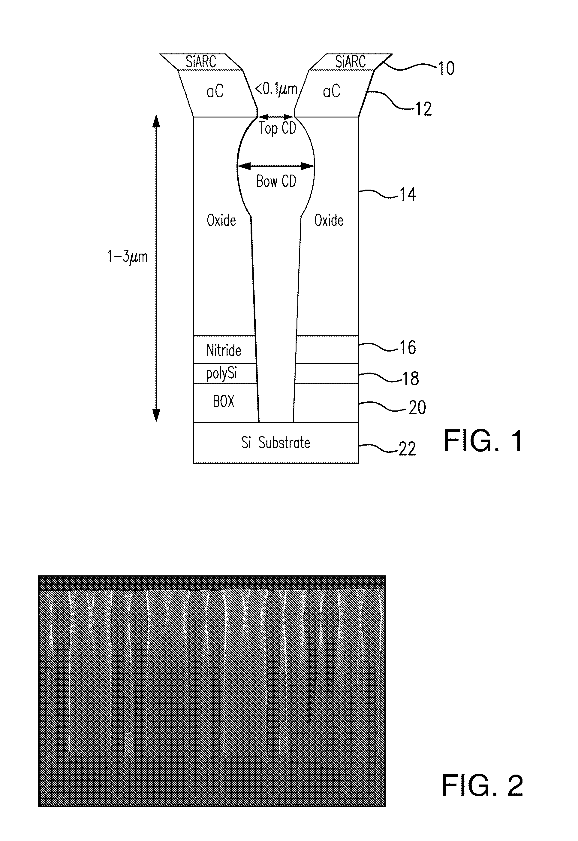 Reducing bowing bias in etching an oxide layer