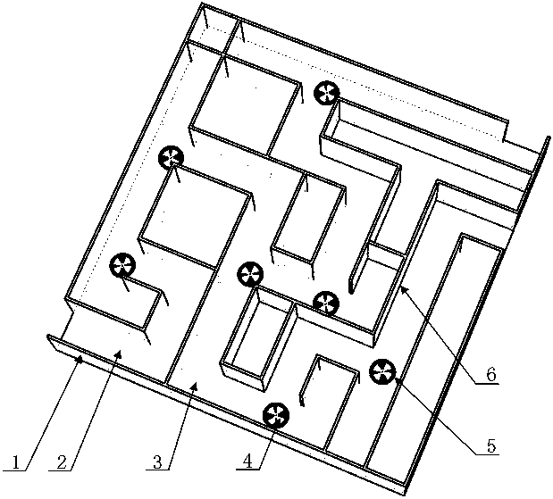 Labyrinth feature recognition and walking method of humanoid robot