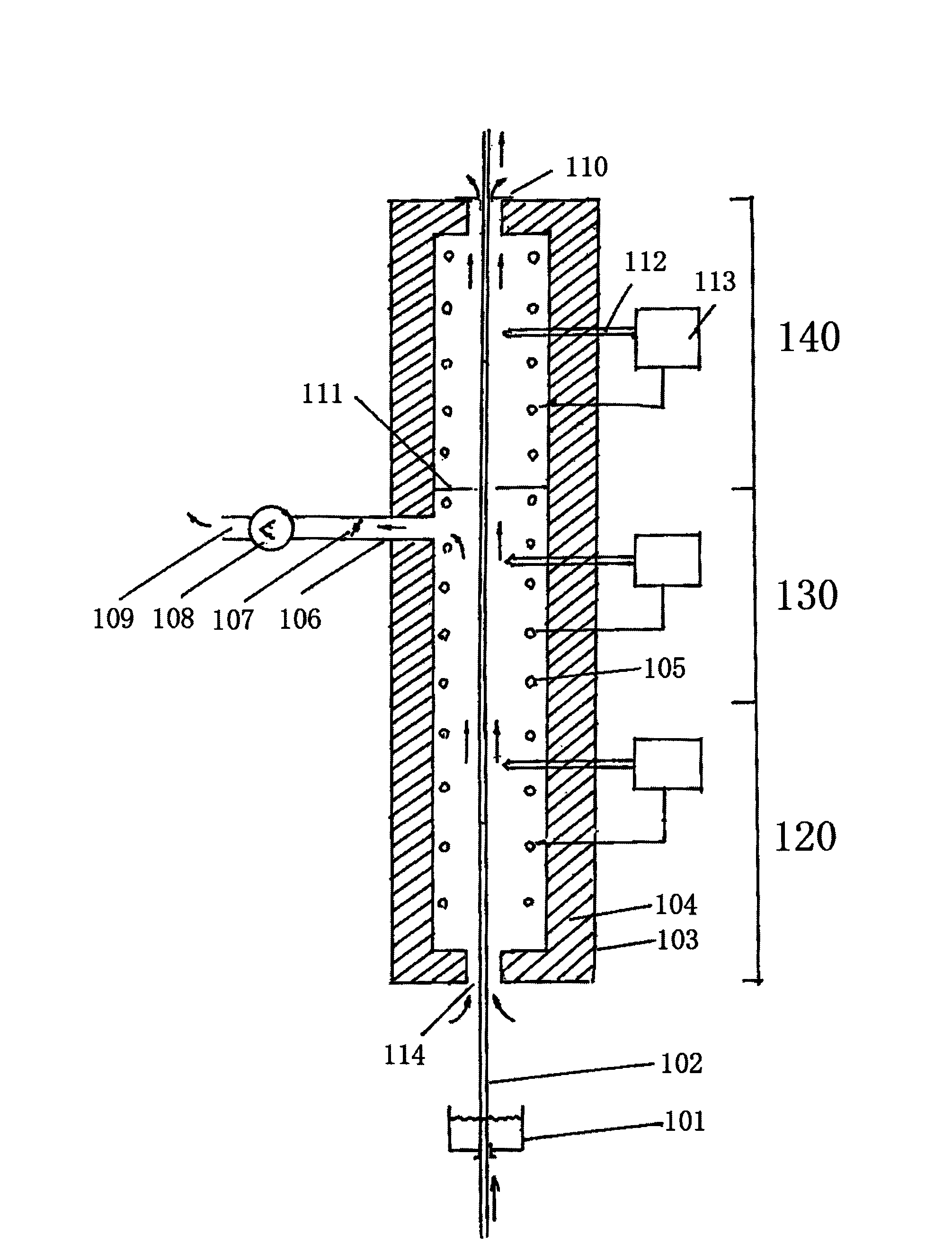 Energy-saving implementation method applied to preparing composite materials by means of vertical drying and curing