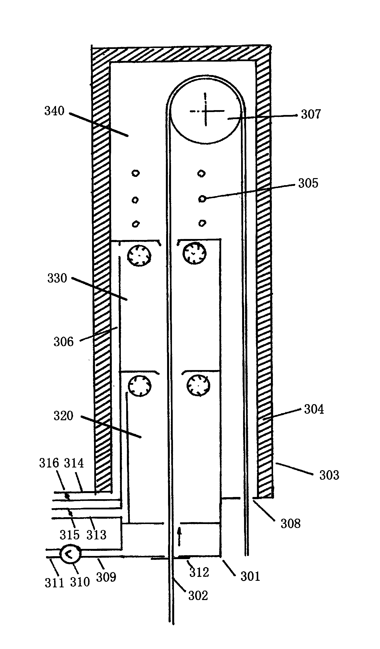 Energy-saving implementation method applied to preparing composite materials by means of vertical drying and curing