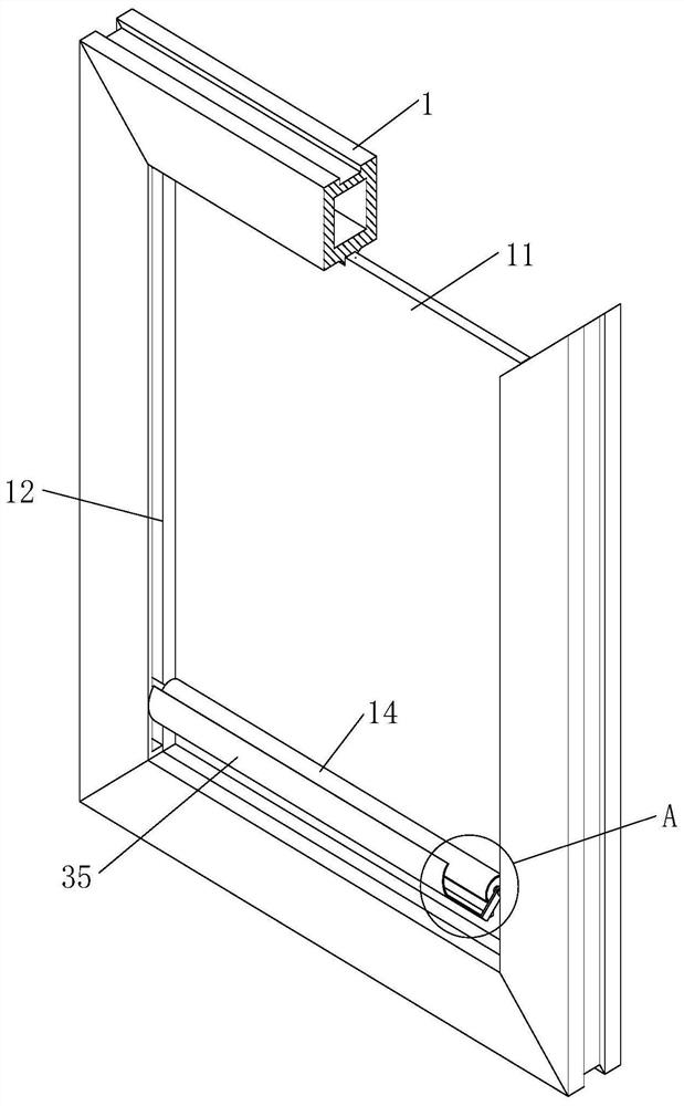 Automatic dust removal type aluminum alloy door and window