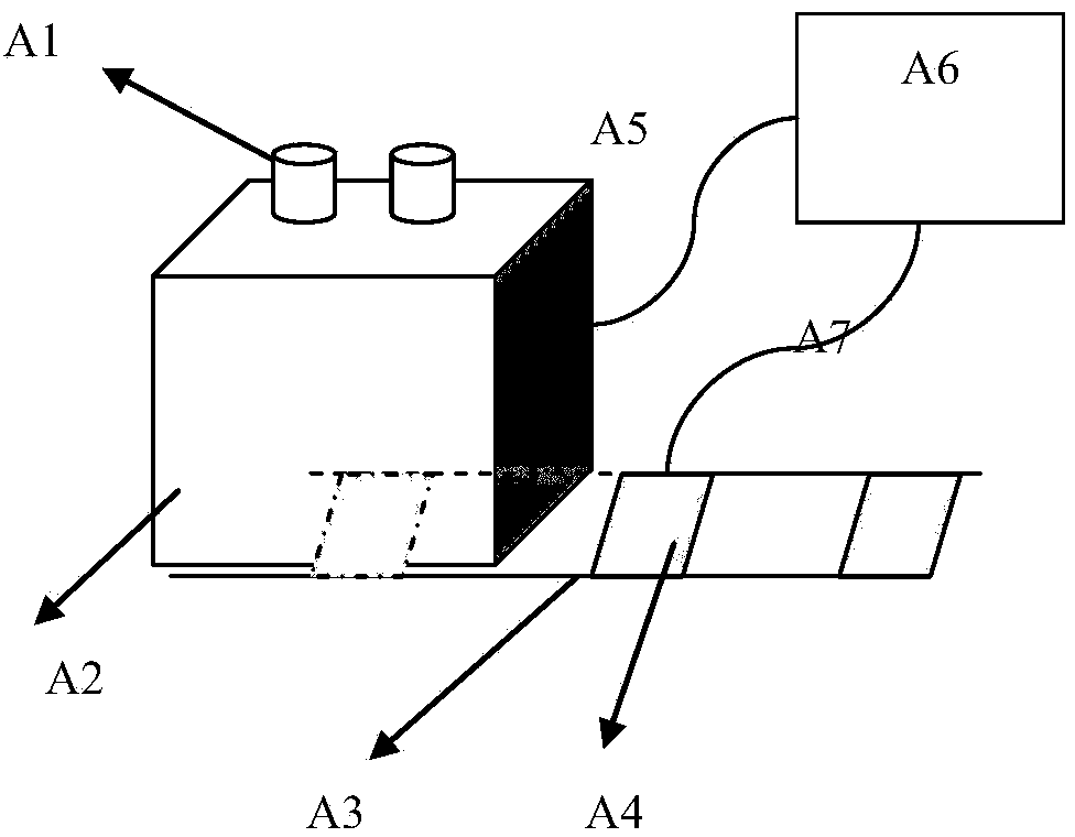 Printed circuit element polarity machine vision detection method and device