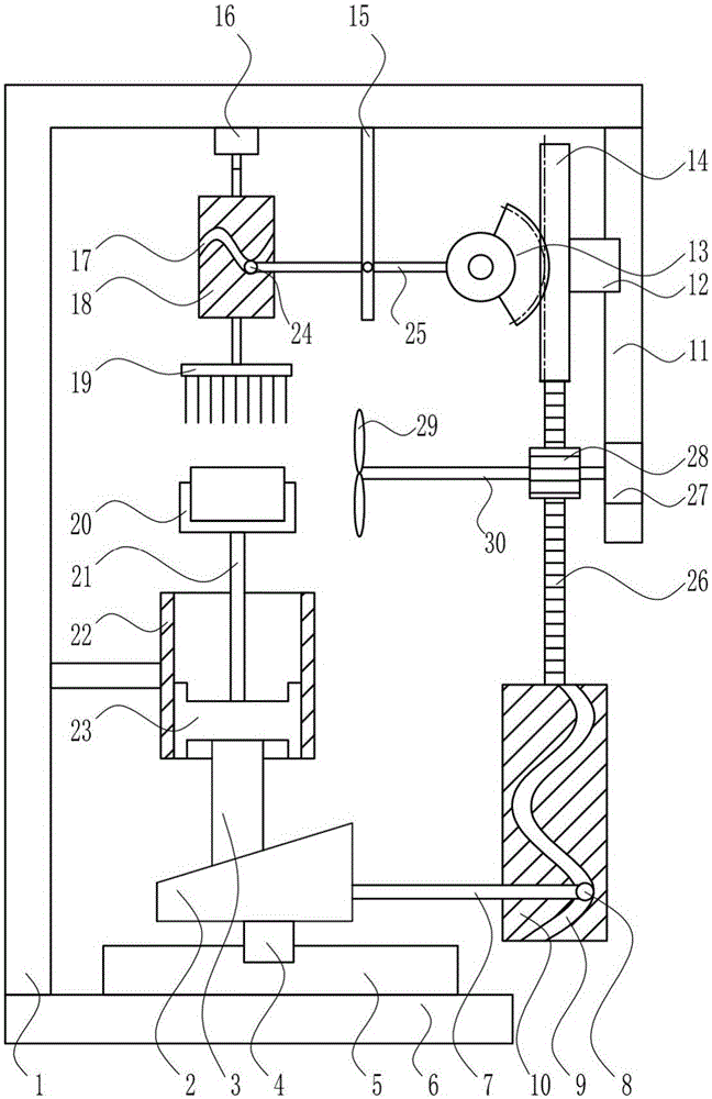 Rapid radiating and dust removing device for power filter