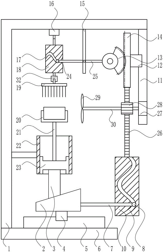 Rapid radiating and dust removing device for power filter