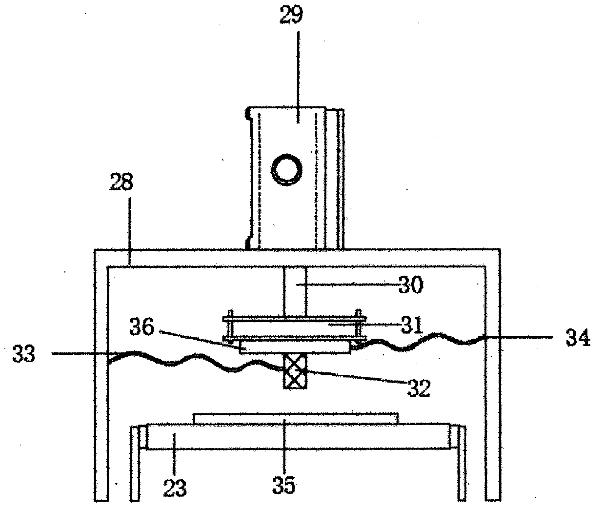 Electromagnetic wave absorbing material performance testing device