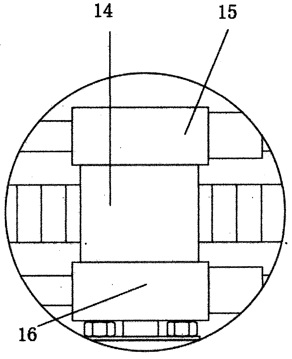 Electromagnetic wave absorbing material performance testing device