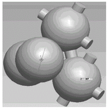 Method for manufacturing metal-based composite materials by aid of 3D (three-dimensional) printing space structures