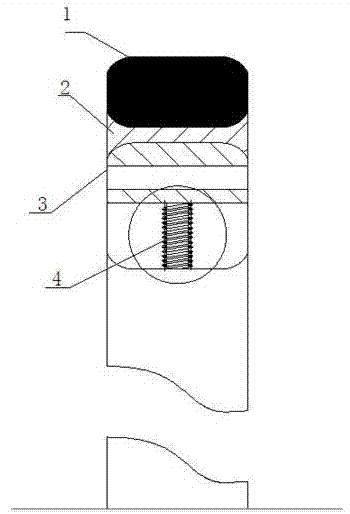 Inflation-free tire of sharing bicycle