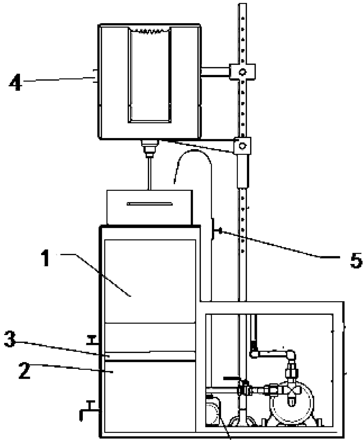 Experimental device and method for restoring polluted soil through microorganisms