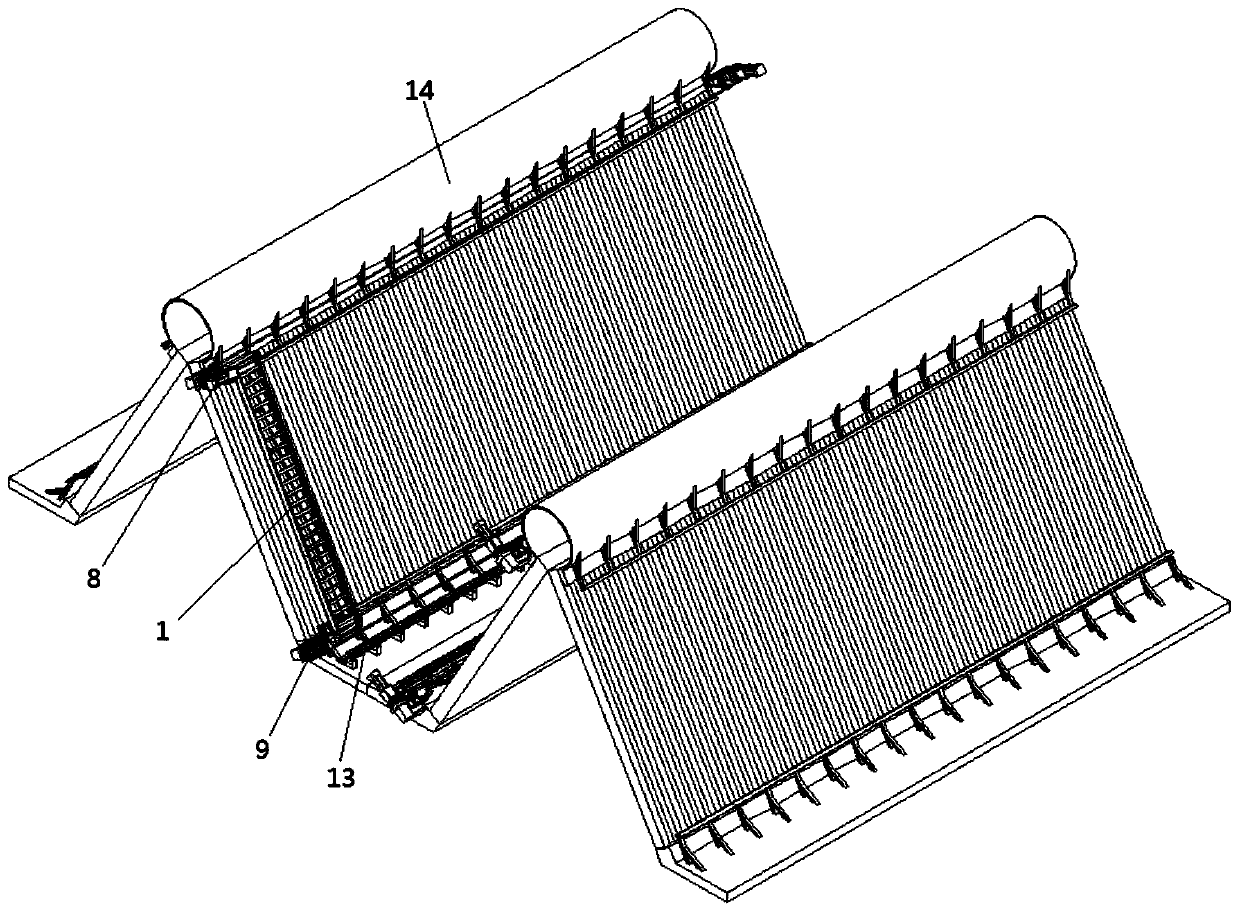 Full-intelligent efficient water-saving cleaning system for air cooling island of power plant