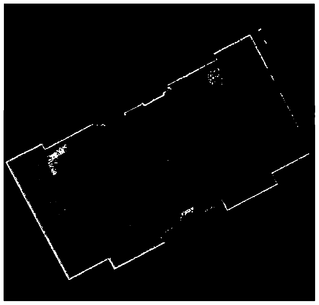 A backpack type three-dimensional laser point cloud data-based building contour line extraction method