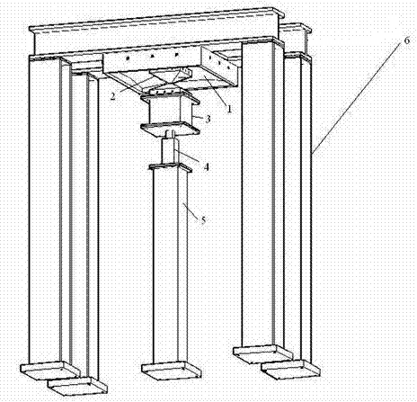 Axial follow-up space loading device