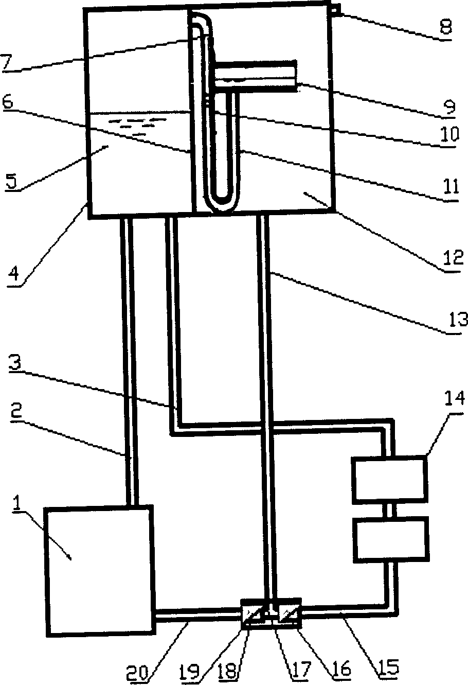 Initiative hot-water circulation heating system