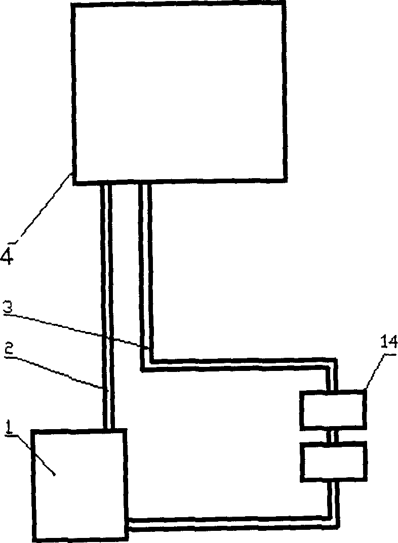 Initiative hot-water circulation heating system