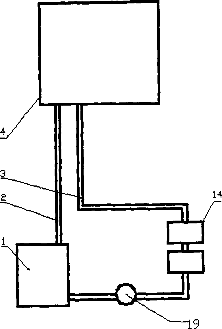 Initiative hot-water circulation heating system