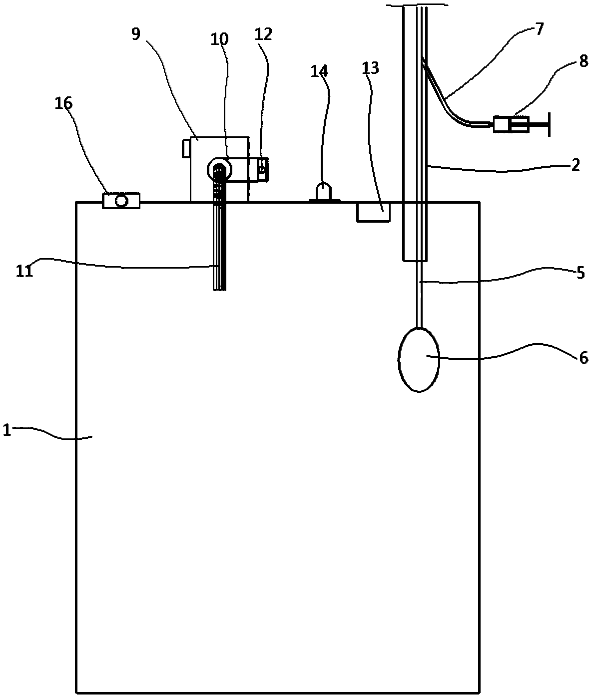 Rapid drainage device for ICU nursing