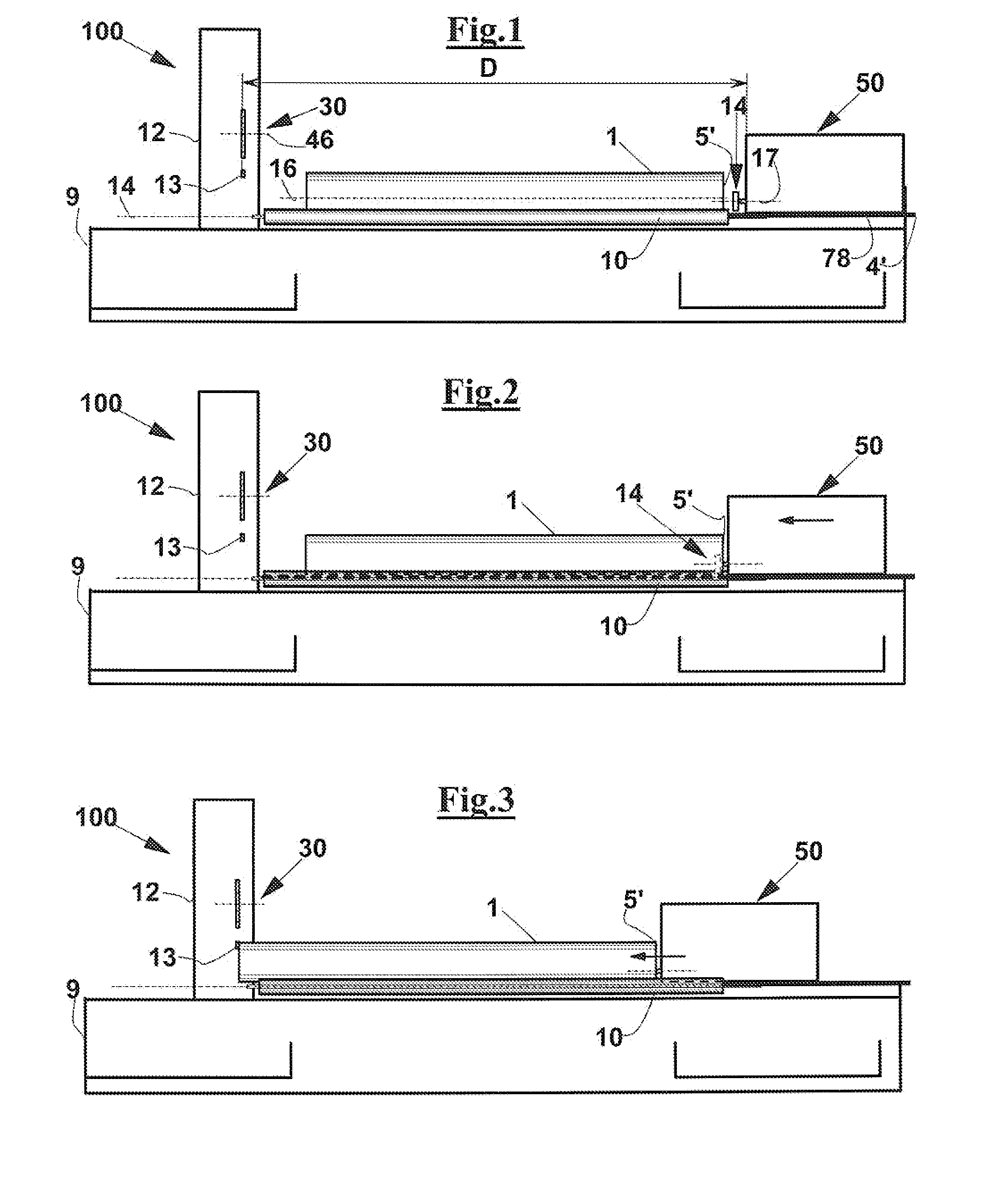 Apparatus for transversally sawing a tubular body