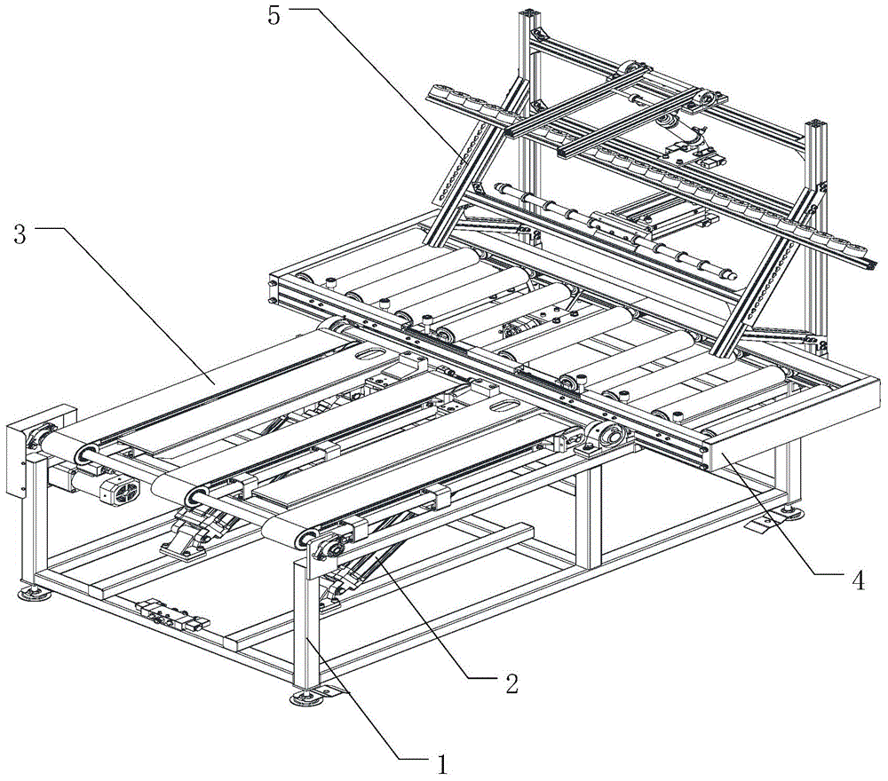 Automatic overturning and leaning device for flat-screen TV