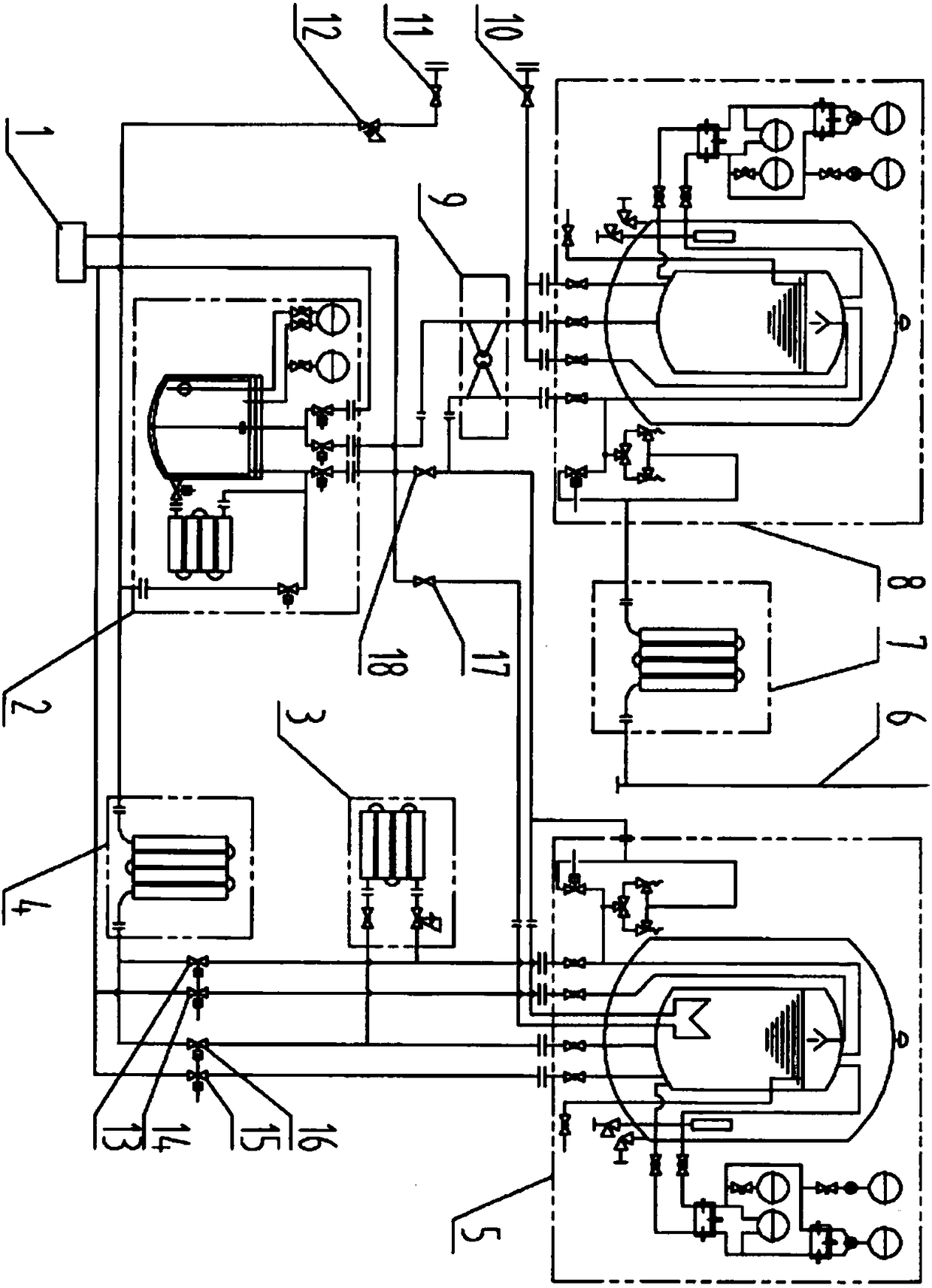 Air energy low-temperature liquefied gas pump-free filling system