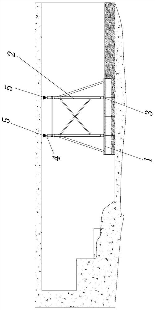 Anti-floating inverted arch formwork system