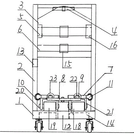 Swing motor type hemiplegic patient walking vehicle