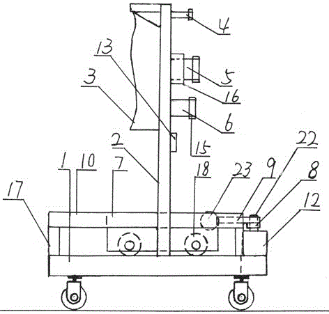 Swing motor type hemiplegic patient walking vehicle